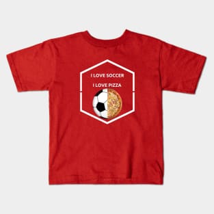 pizza lover & soccer lover Kids T-Shirt